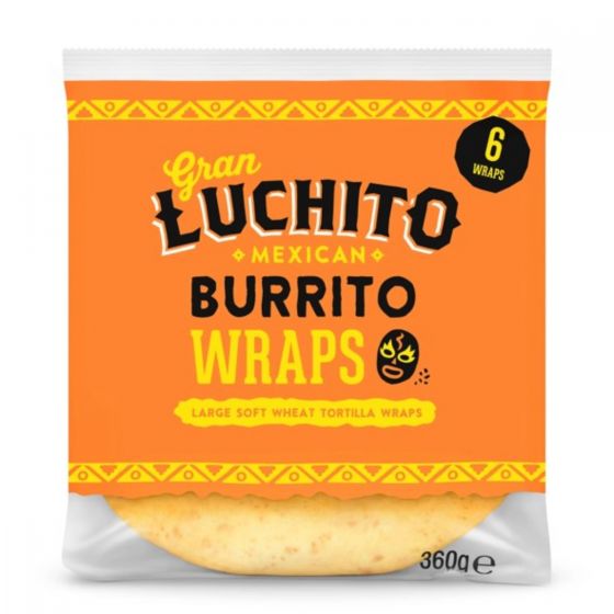 Gran Luchito Mexcian Burrito Wraps 360g (6pk)