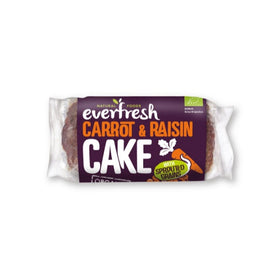 Everfresh Organic Sprouted Carrot & Raisin Cake 350g