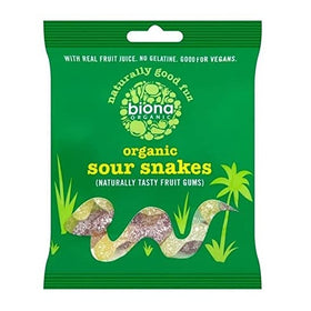 Biona Organic Sour Snakes 75g (10pk)