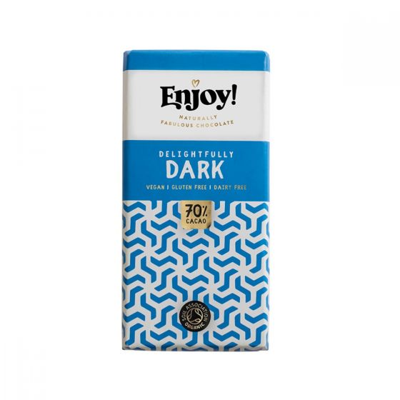 Enjoy! Delightfully Dark 70% Cacao Chocolate Bar 35g