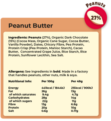 Vive Peanut Butter Dark Chocolate Protein Bar (12pk)
