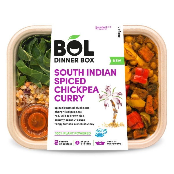 BOL South Indian Spiced Chickpea Curry Dinner Box 380g