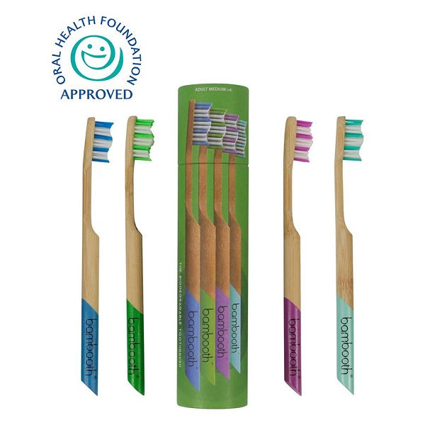 Bambooth Adult Bamboo Toothbrush - Sea Blue