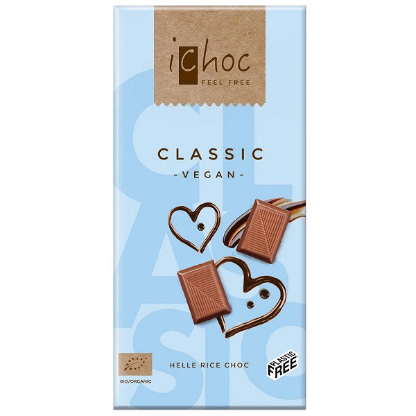 iChoc Classic Vegan Rice Chocolate Bar 80g