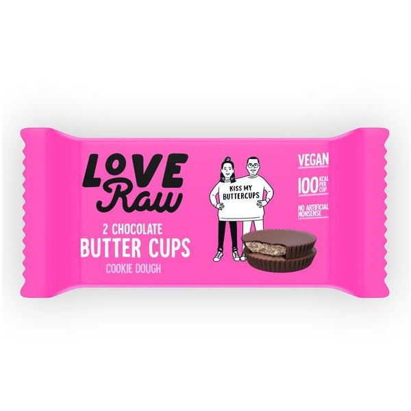 LoveRaw Chocolate Cookie Dough Butter Cups 34g