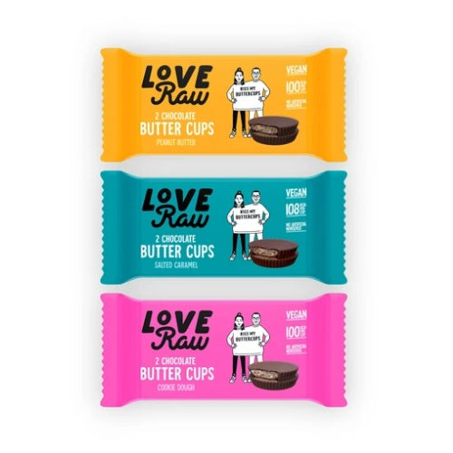 LoveRaw Chocolate Cookie Dough Butter Cups 34g