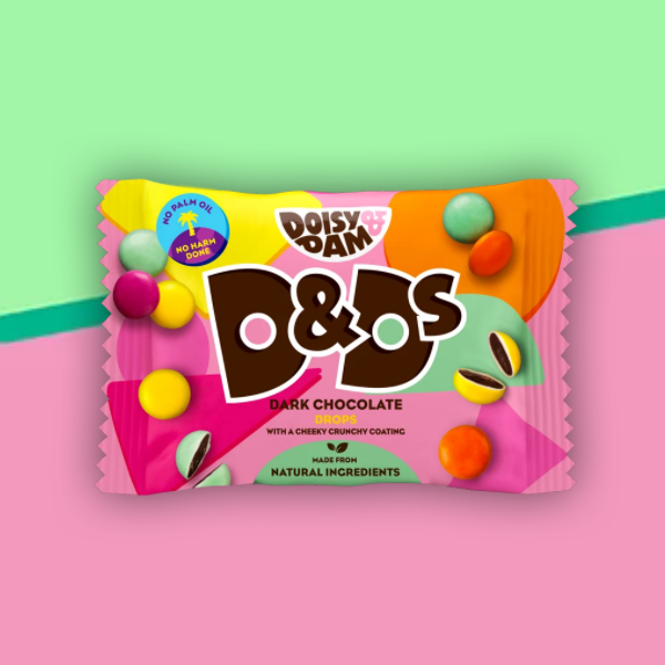 Doisy & Dam Naturally Coloured Dark Chocolate Drops 30g