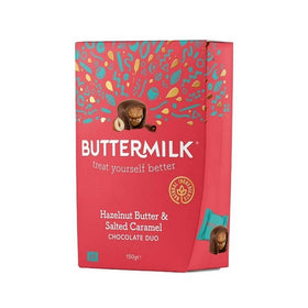 Buttermilk Hazelnut Butter & Salted Caramel Chocolate Duo 150g