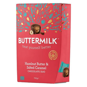 Buttermilk Hazelnut Butter & Salted Caramel Chocolate Duo 150g