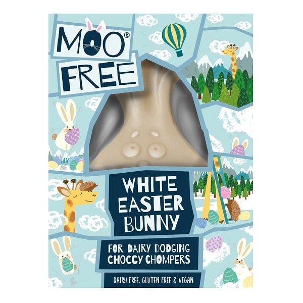 Moo Free Dairy-Free White Chocolate Easter Bunny 80g (6pk)