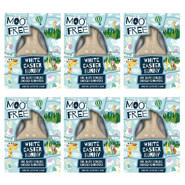Moo Free Dairy-Free White Chocolate Easter Bunny 80g (6pk)