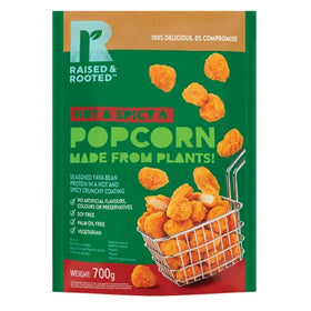Raised & Rooted Plant-Based Hot & Spicy Popcorn 700g