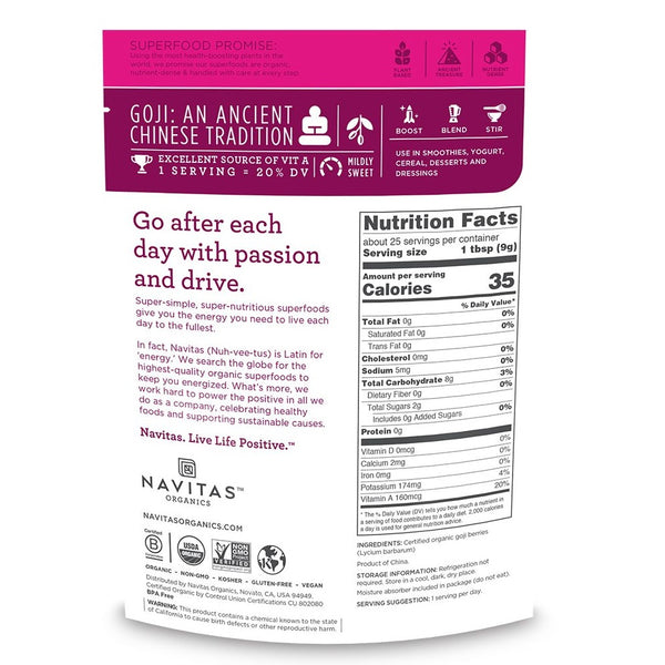 Navitas Organics - Organic Goji Powder 113g