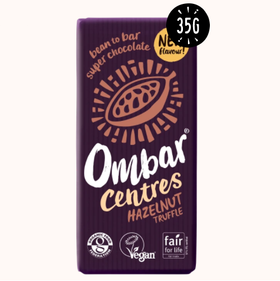 Ombar Centres Hazelnut Truffle Chocolate Bar 35g