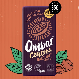 Ombar Centres Hazelnut Truffle Chocolate Bar 35g