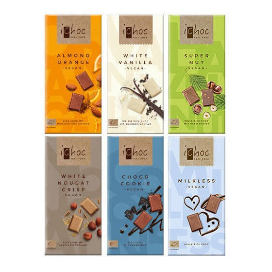 iChoc Classic Vegan Rice Chocolate Bar 80g