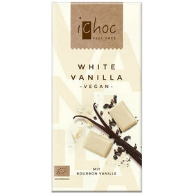 iChoc White Vanilla White Rice Chocolate Bar 80g