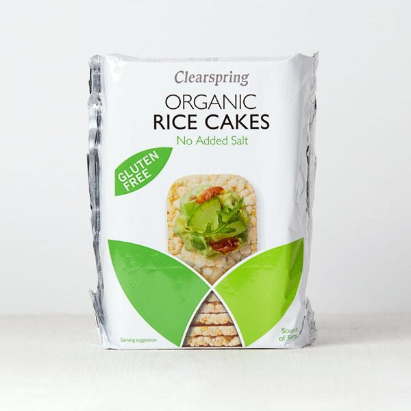 Clearspring Wholegrain Organic Rice Cakes - No Added Salt 130g