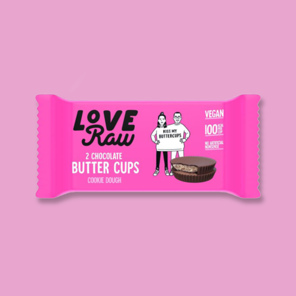 LoveRaw Chocolate Cookie Dough Butter Cups 34g (6pk)