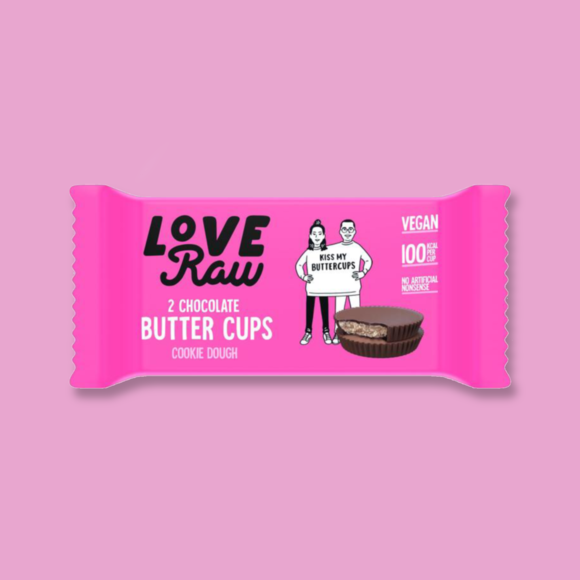 LoveRaw Chocolate Cookie Dough Butter Cups 34g