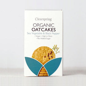 Clearspring Sea Vegetable & Black Pepper Organic Oatcakes 200g
