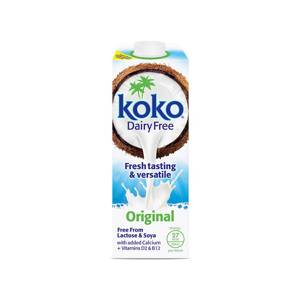 Koko Dairy-Free Original Coconut M!lk Plus Calcium 1Ltr (12pk)