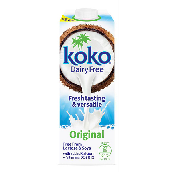 Koko Dairy-Free Original Coconut M!lk Plus Calcium 1Ltr (6pk)