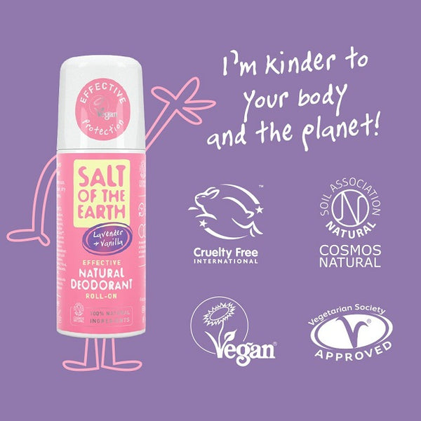 Salt Of The Earth - Lavender & Vanilla Deodorant Roll On 75ml