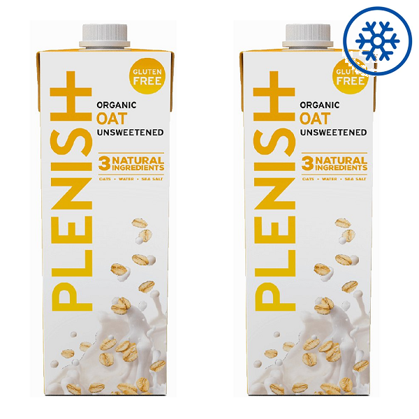 Plenish Unsweetened Oat Fortified Chilled M*Lk 1Ltr (2pk)