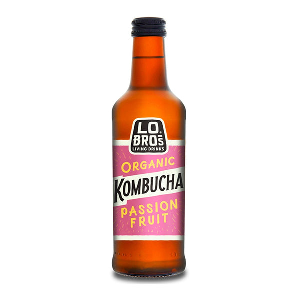 Lo Bros Organic Passionfruit Kombucha 330ml