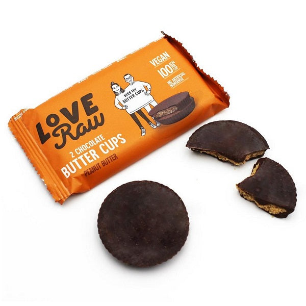 LoveRaw Chocolate Butter Cups - Peanut Butter (6pk)