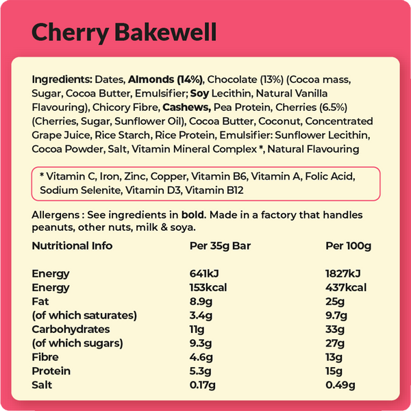 Vive Better Brownies - Cherry Bakewell