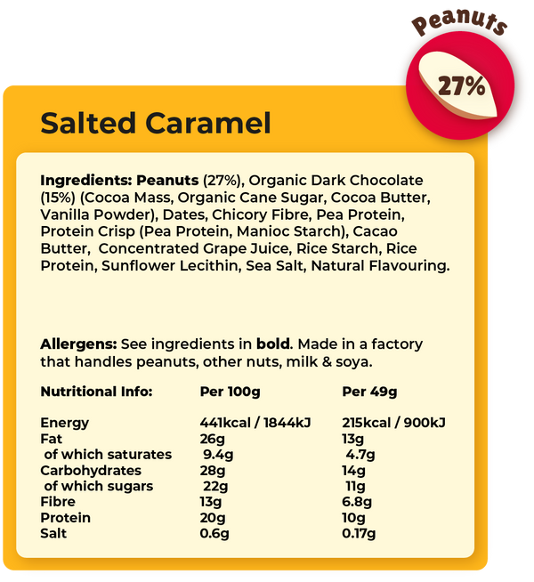 Vive Salted Caramel Dark Chocolate Protein Bar (12pk)