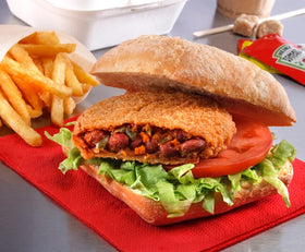 KaterVeg Breaded Spicy Bean Burger Jumbo Pack (24pk)
