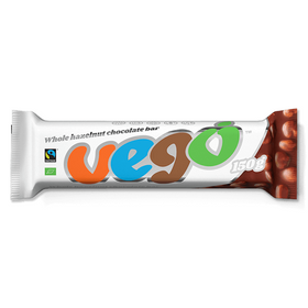 Vego Whole Hazelnut Chocolate Bar 150g (20pk)