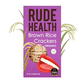 Rude Health Organic Brown Rice Crackers 130g