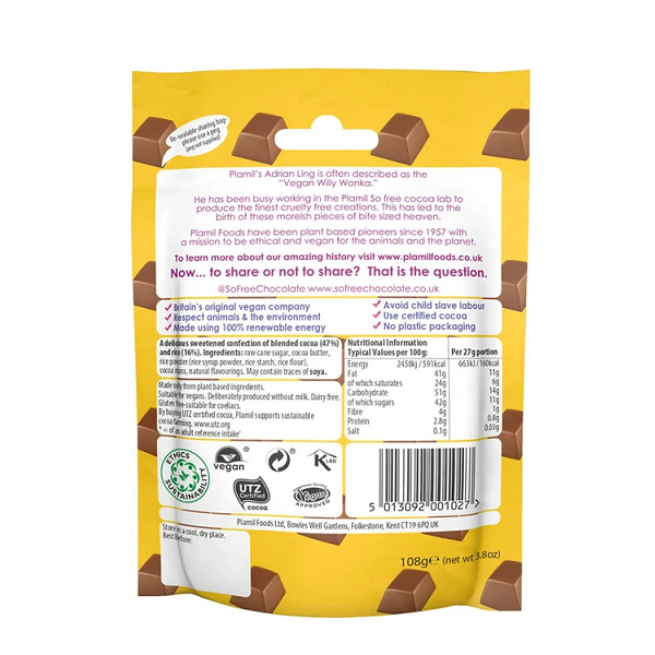 So Free Smooth Salted Caramel Cocoa Bites 108g
