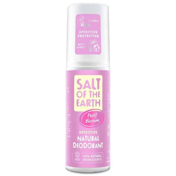 Salt Of The Earth - Peony Blossom Natural Deodorant Spray 100ml