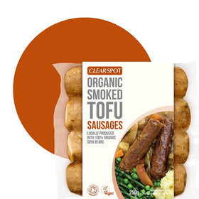 Clearspot Organic Smoked Tofu Sausages 250g
