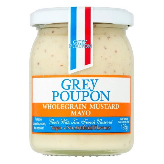 Grey Poupon Wholegrain Vegan Mustard Mayo 195g