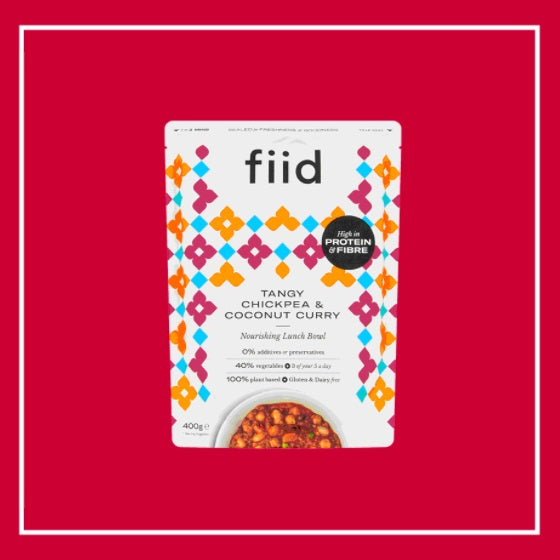 Fiid Ready Meal - Tangy Coconut & Chickpea Curry Pouch 275g