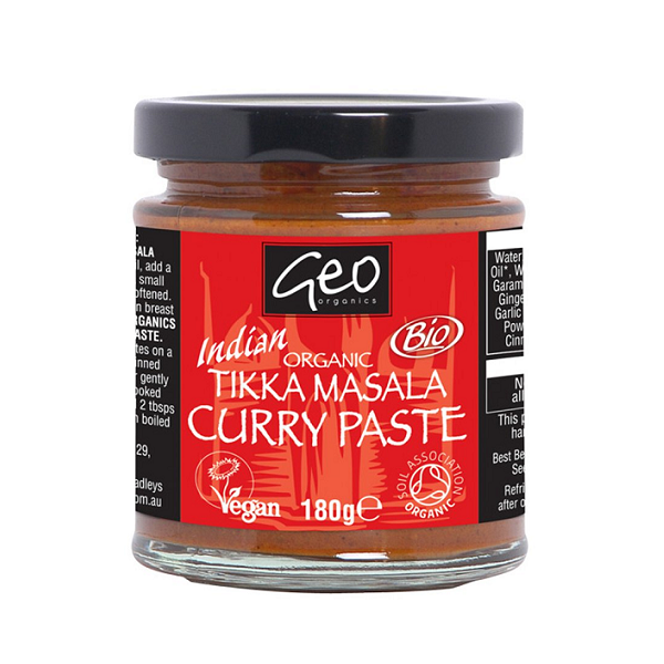 Geo Organics Organic Indian Tikka Masala Curry Paste 180g