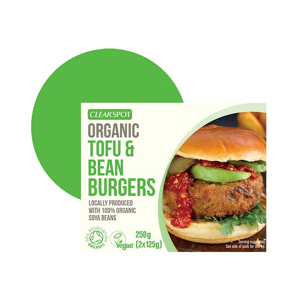 Clearspot Organic Tofu & Bean Burgers 250g