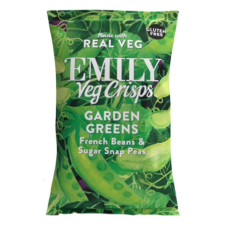 Emily Veg Crisps - Garden Greens - Sharing Bag