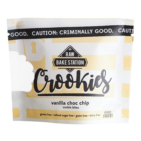 Raw Bake Station Crookies - Vanilla Choc Chip Cookie Bites