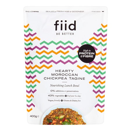 Fiid Ready Meal - Hearty Moroccan Chickpea Tagine Pouch 400g