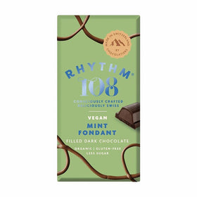 Rhythm 108 Mint Fondant Dark Chocolate Tablet 100g (3pk)