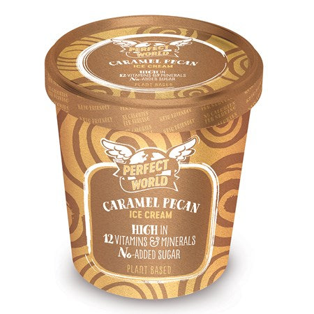Perfect World Caramel Pecan Vegan Ice Cream 500ml