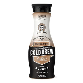 Califia Farms Black & White Unsweetened Cold Brew Almond Coffee 750ml