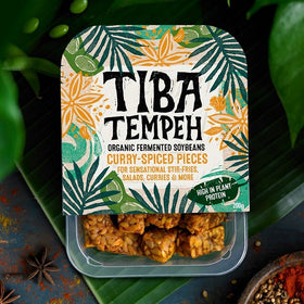 Tiba Tempeh Organic Curry-Spiced Tempeh Pieces 200g